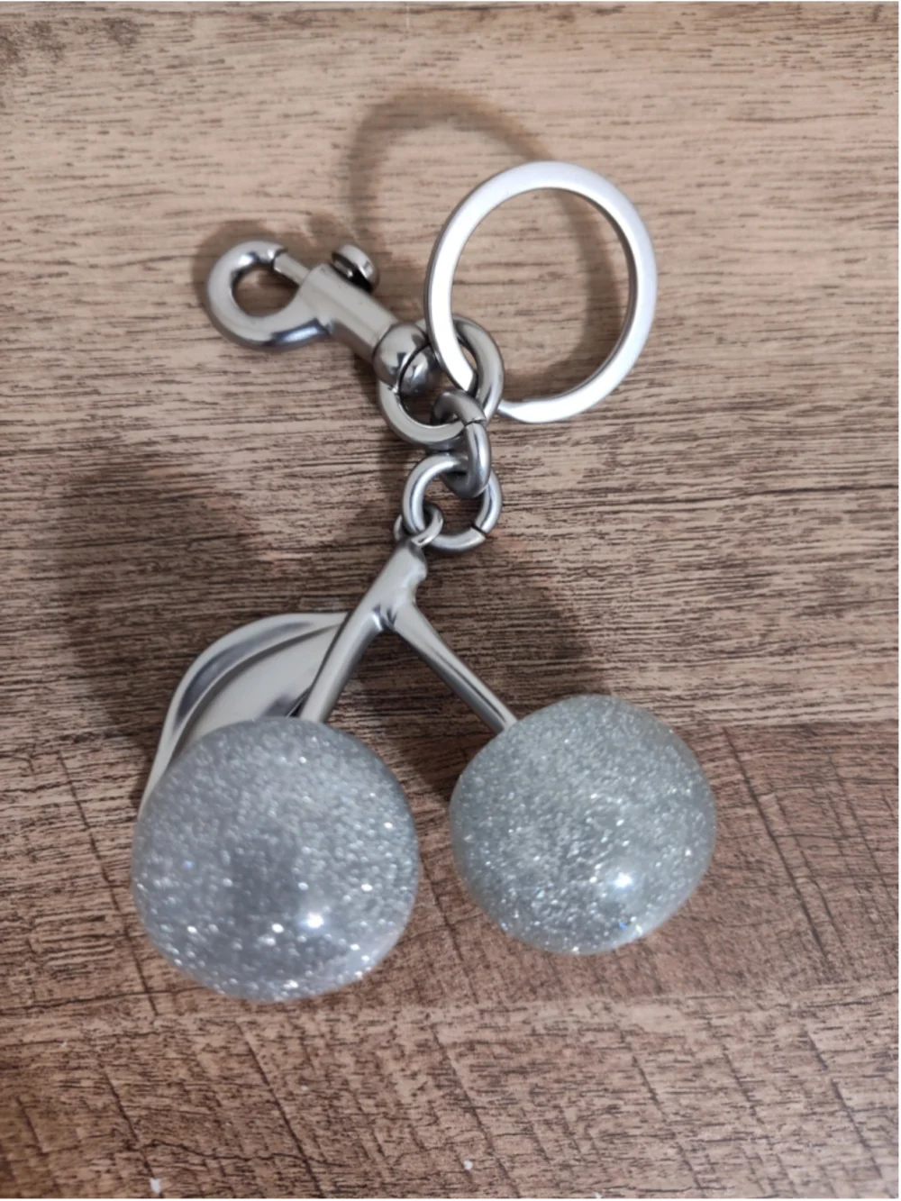 Women's Unbranded Cherry Keychain One Size Silver